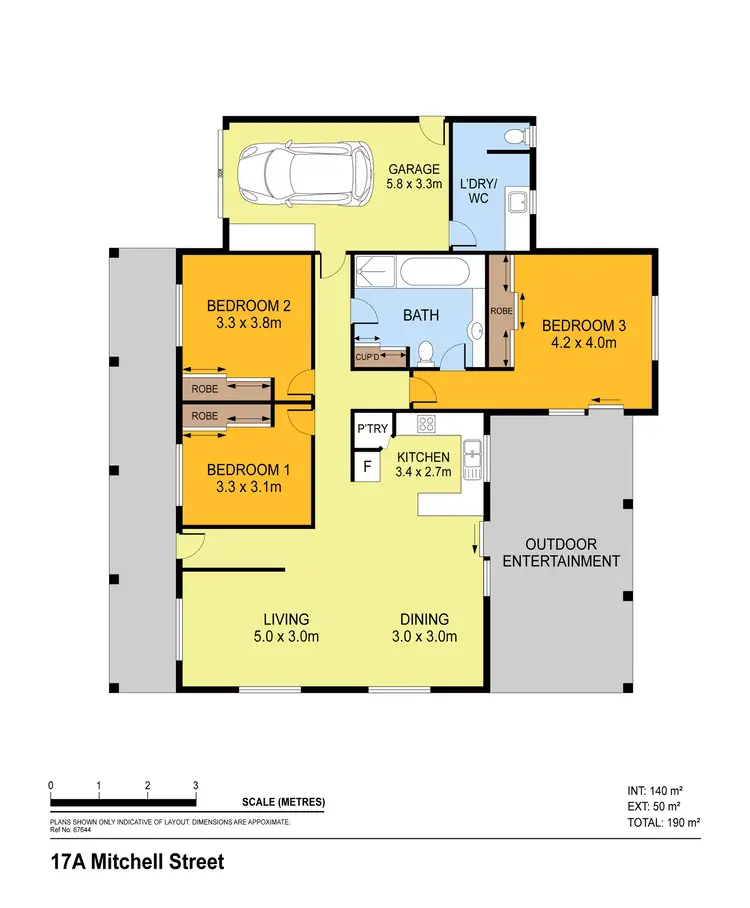 Floorplan of Homely house listing, 17A Mitchell Street, Kangaroo Flat VIC 3555