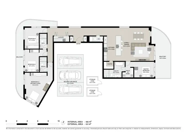 Floorplan of Homely apartment listing, Penthouse/18 Malone Street, Geelong VIC 3220