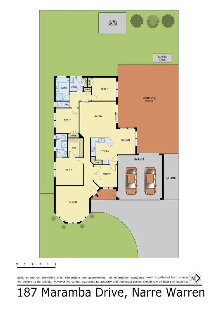 Floorplan of Homely house listing, 187 Maramba Drive, Narre Warren VIC 3805