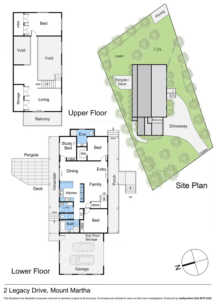 Floorplan of Homely house listing, 2 Legacy Drive, Mount Martha VIC 3934