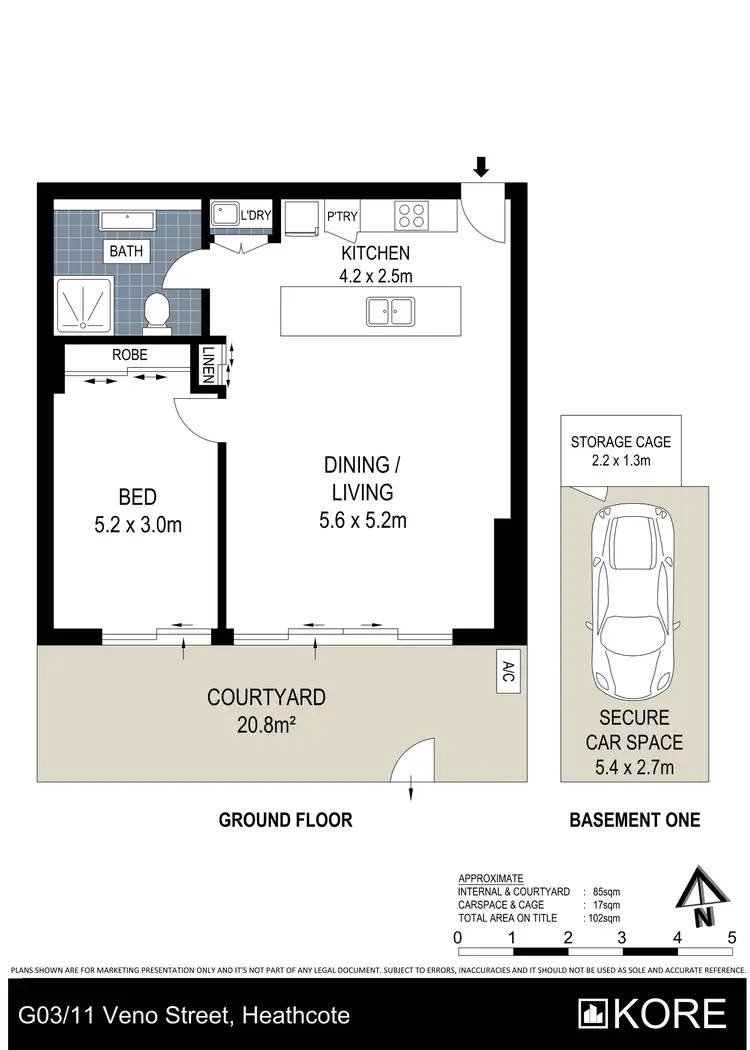 Floorplan of Homely apartment listing, 3/11 Veno Street, Heathcote NSW 2233
