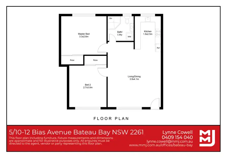 Floorplan of Homely unit listing, 5/10 Bias Avenue, Bateau Bay NSW 2261