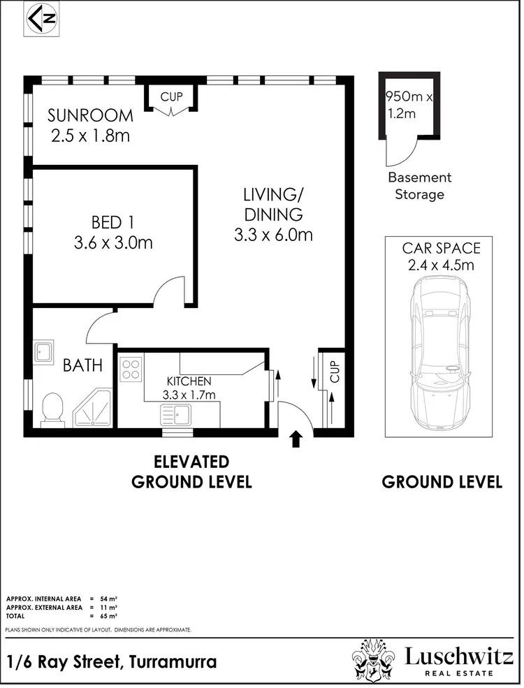 Floorplan of Homely apartment listing, 1/6 Ray Street, Turramurra NSW 2074