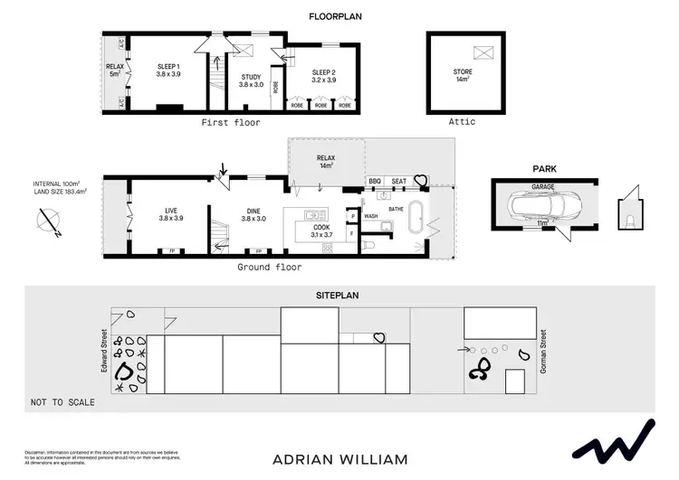 Floorplan of Homely house listing, 23 Edward Street, Marrickville NSW 2204