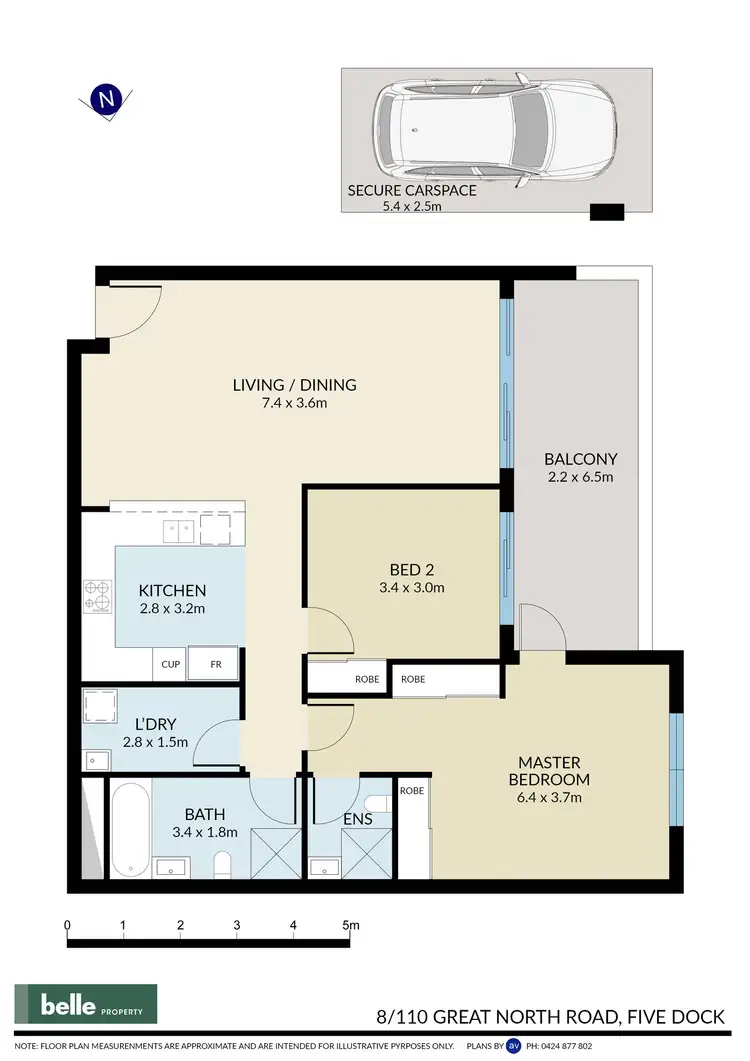 Floorplan of Homely apartment listing, 8/110 Great North Road, Five Dock NSW 2046
