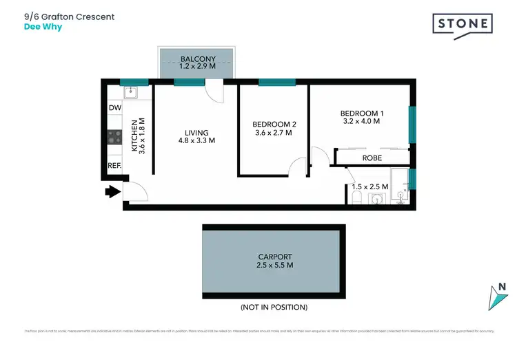 Floorplan of Homely apartment listing, 9/6 Grafton Crescent, Dee Why NSW 2099