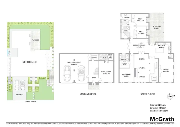 Floorplan of Homely house listing, 8 Kyeema Avenue, Highton VIC 3216
