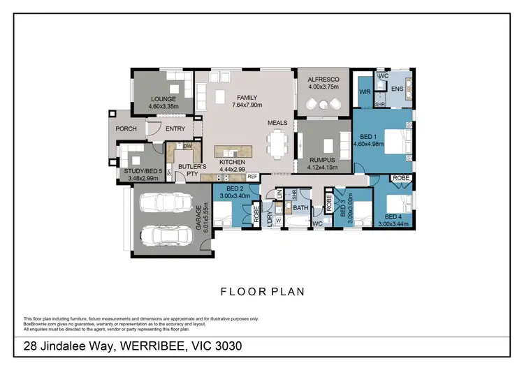 Floorplan of Homely house listing, 28 Jindalee Way, Werribee VIC 3030