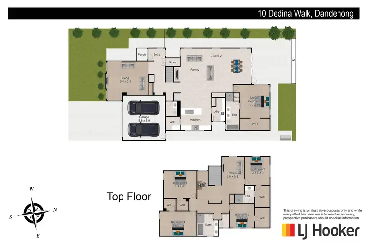 Floorplan of Homely house listing, 10 Dedina Walk, Dandenong VIC 3175