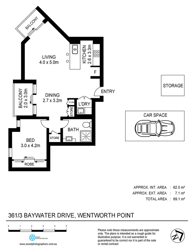 Floorplan of Homely apartment listing, 361/3 Baywater Drive, Wentworth Point NSW 2127