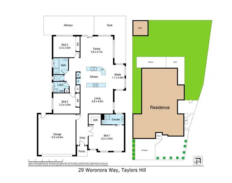 Floorplan of Homely house listing, 29 Woronora Way, Taylors Hill VIC 3037