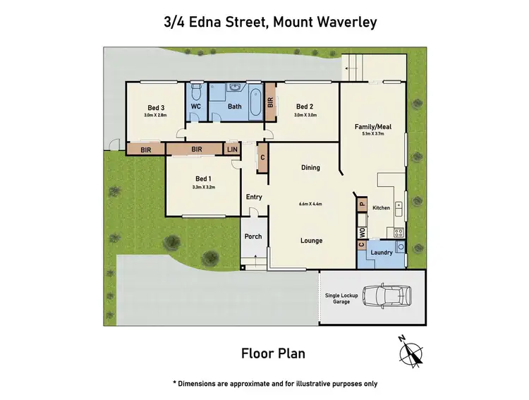 Floorplan of Homely unit listing, 3/4 Edna Street, Mount Waverley VIC 3149