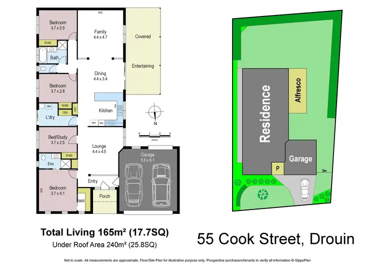 Floorplan of Homely house listing, 55 Cook Street, Drouin VIC 3818