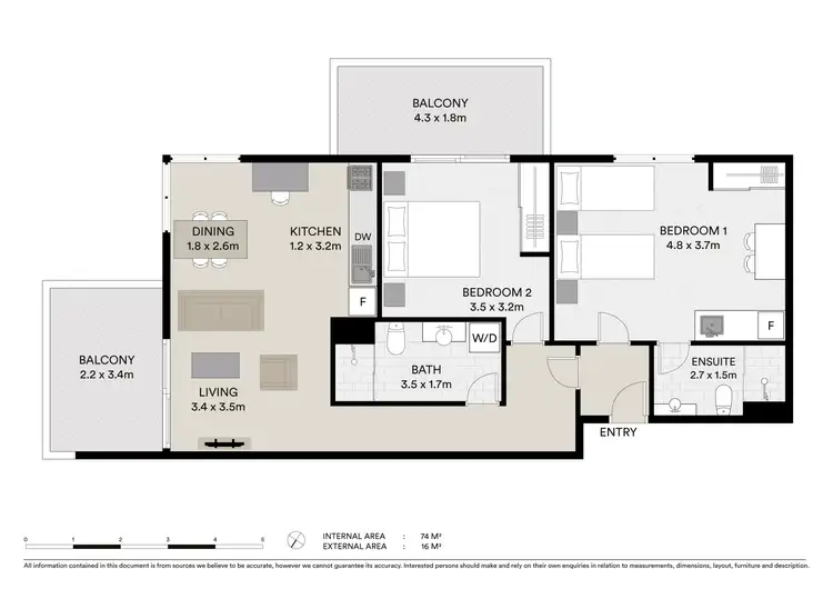 Floorplan of Homely unit listing, 902/48 Victoria Parade, Rockhampton City QLD 4700