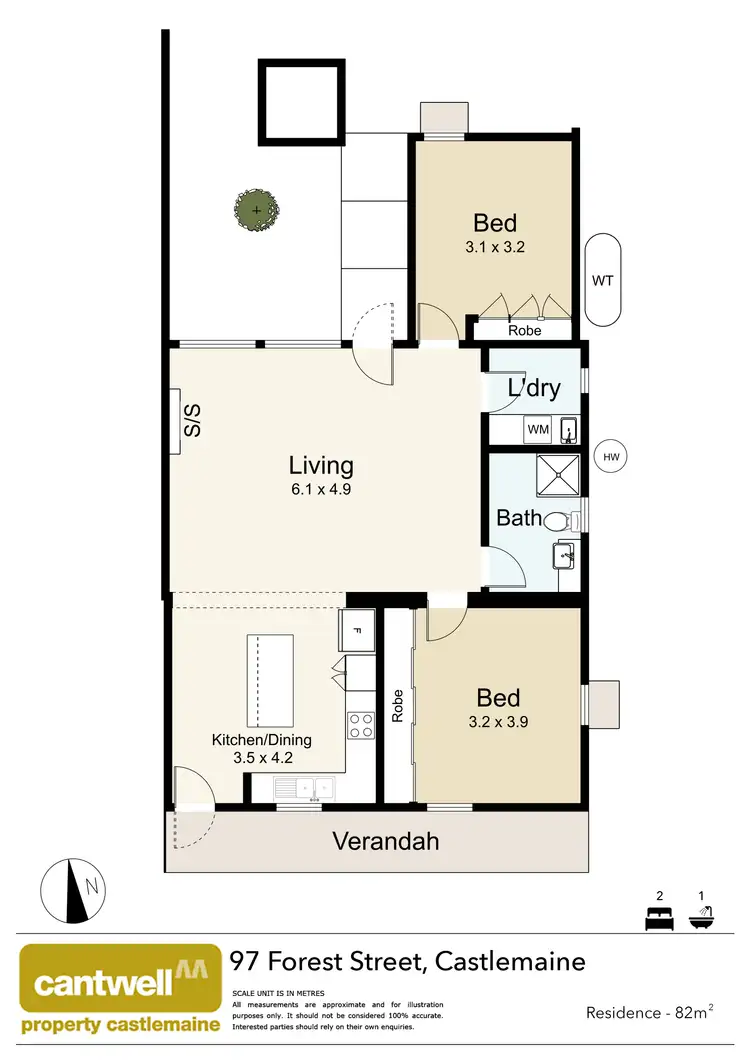 Floorplan of Homely house listing, 97 Forest Street, Castlemaine VIC 3450