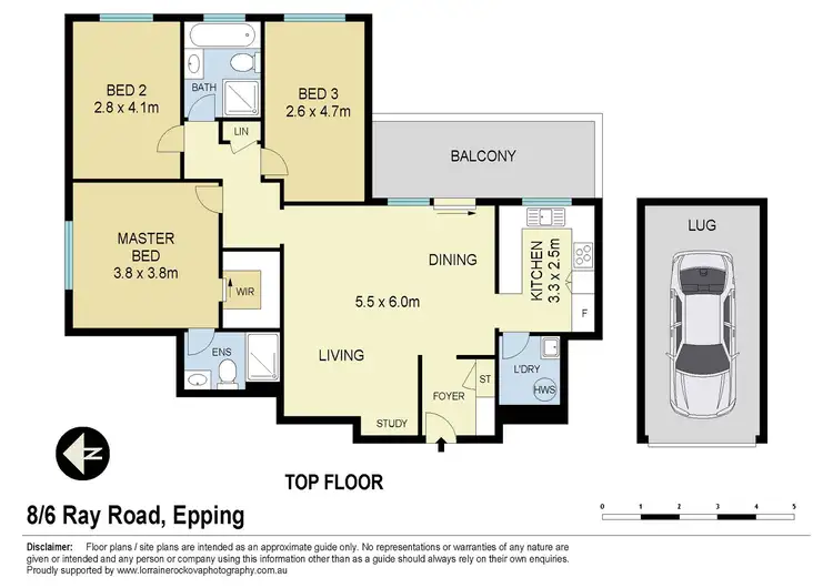Floorplan of Homely apartment listing, 8/6 Ray Road, Epping NSW 2121