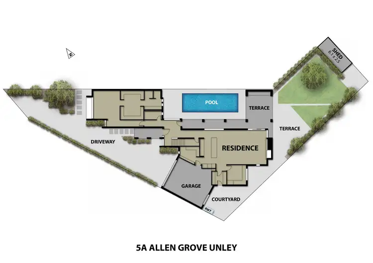 Floorplan of Homely house listing, 5A Allen Grove, Unley SA 5061