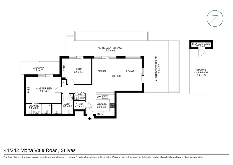 Floorplan of Homely apartment listing, 41/212 Mona Vale Road, St Ives NSW 2075
