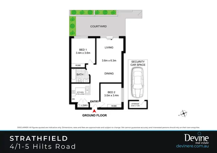 Floorplan of Homely apartment listing, 4/1-5 Hilts Road, Strathfield NSW 2135