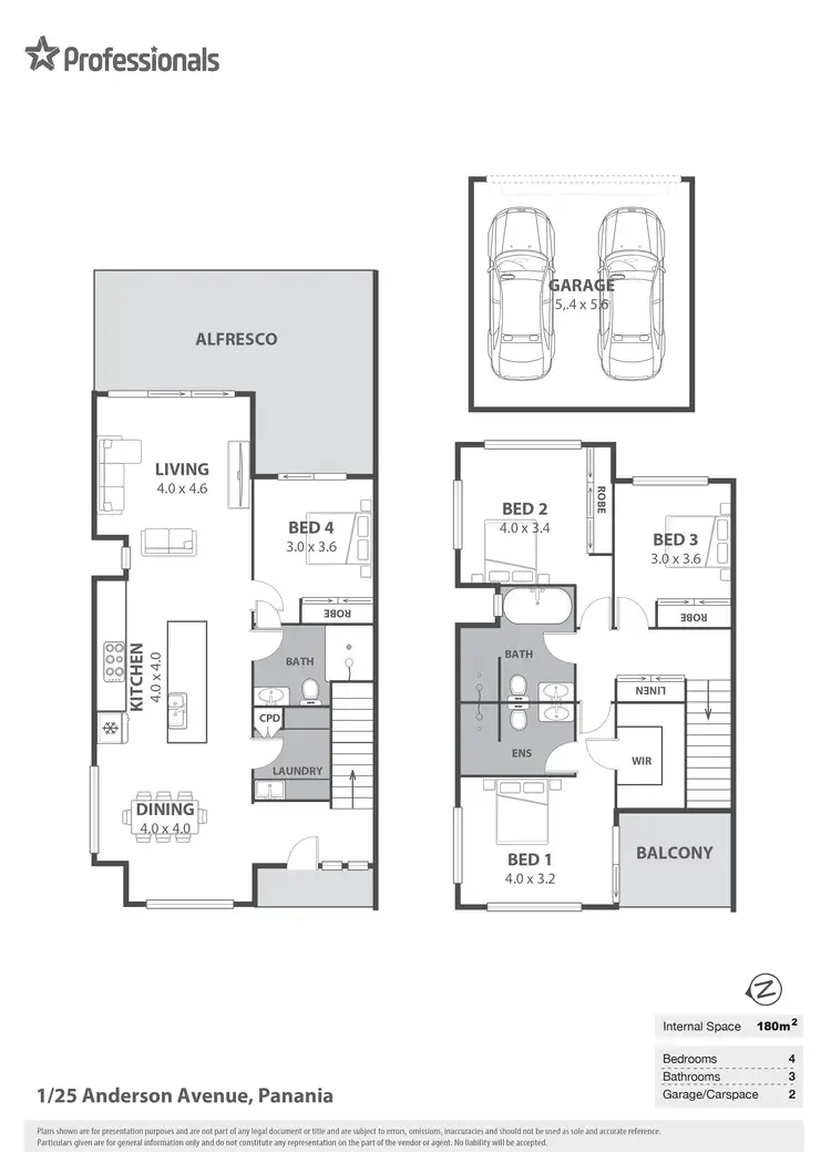 Floorplan of Homely townhouse listing, 1/25-27 Anderson Avenue, Panania NSW 2213