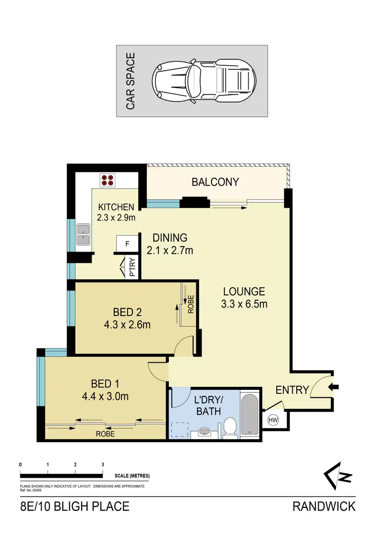 Floorplan of Homely apartment listing, 8E/10 Bligh Place, Randwick NSW 2031