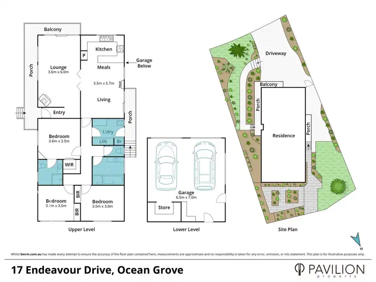 Floorplan of Homely house listing, 17 Endeavour Drive, Ocean Grove VIC 3226