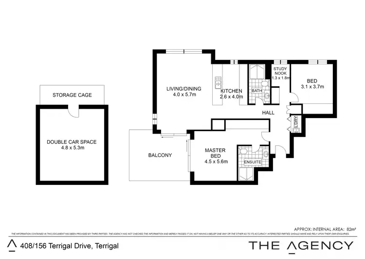 Floorplan of Homely apartment listing, 408/156D Terrigal Drive, Terrigal NSW 2260