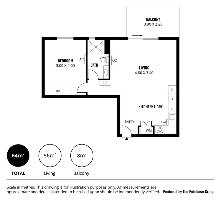 Floorplan of Homely apartment listing, 605/297 Pirie Street, Adelaide SA 5000