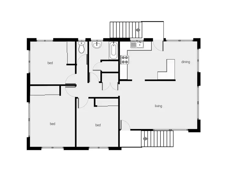 Floorplan of Homely house listing, 13 Crowther Street, Whitfield QLD 4870
