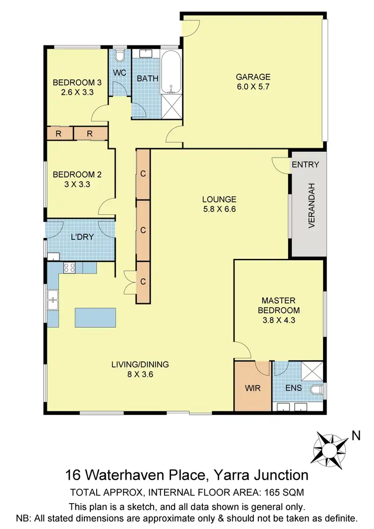Floorplan of Homely house listing, 16 Waterhaven Place, Yarra Junction VIC 3797