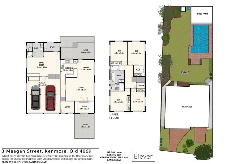 Floorplan of Homely house listing, 3 Meagan Street, Kenmore QLD 4069