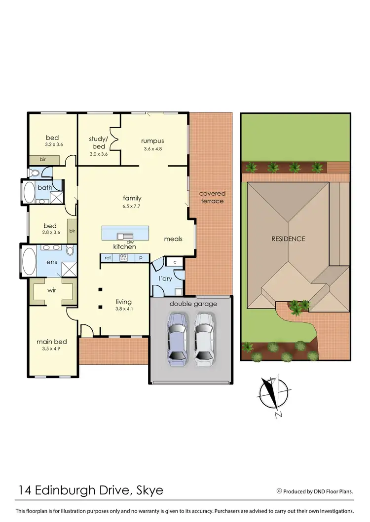 Floorplan of Homely house listing, 14 Edinburgh Drive, Skye VIC 3977