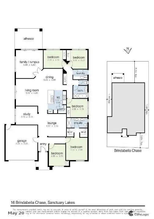 Floorplan of Homely house listing, 16 Brindabella Chase, Sanctuary Lakes VIC 3030