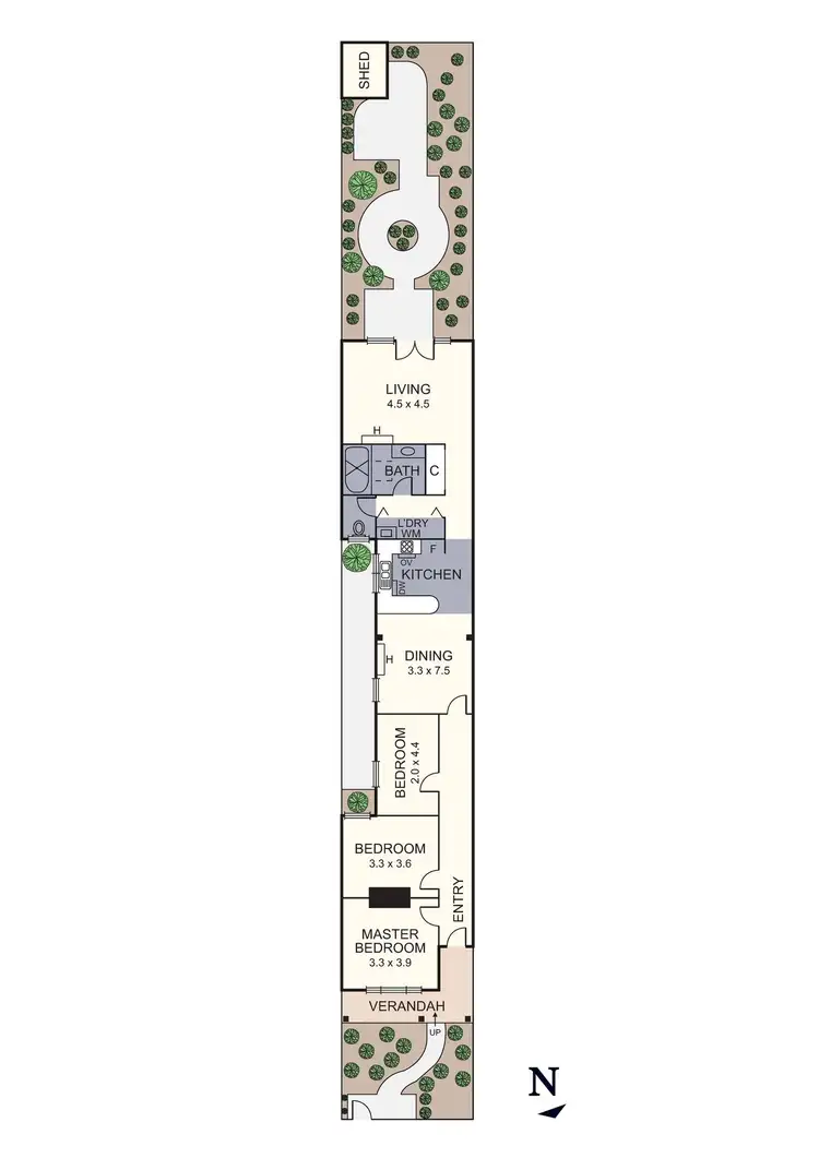Floorplan of Homely house listing, 36 Donald Street, Brunswick VIC 3056