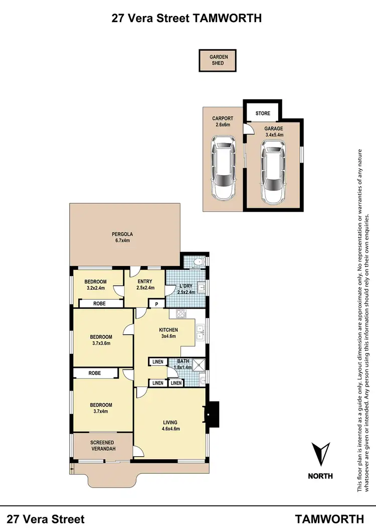 Floorplan of Homely house listing, 27 Vera Street, Tamworth NSW 2340