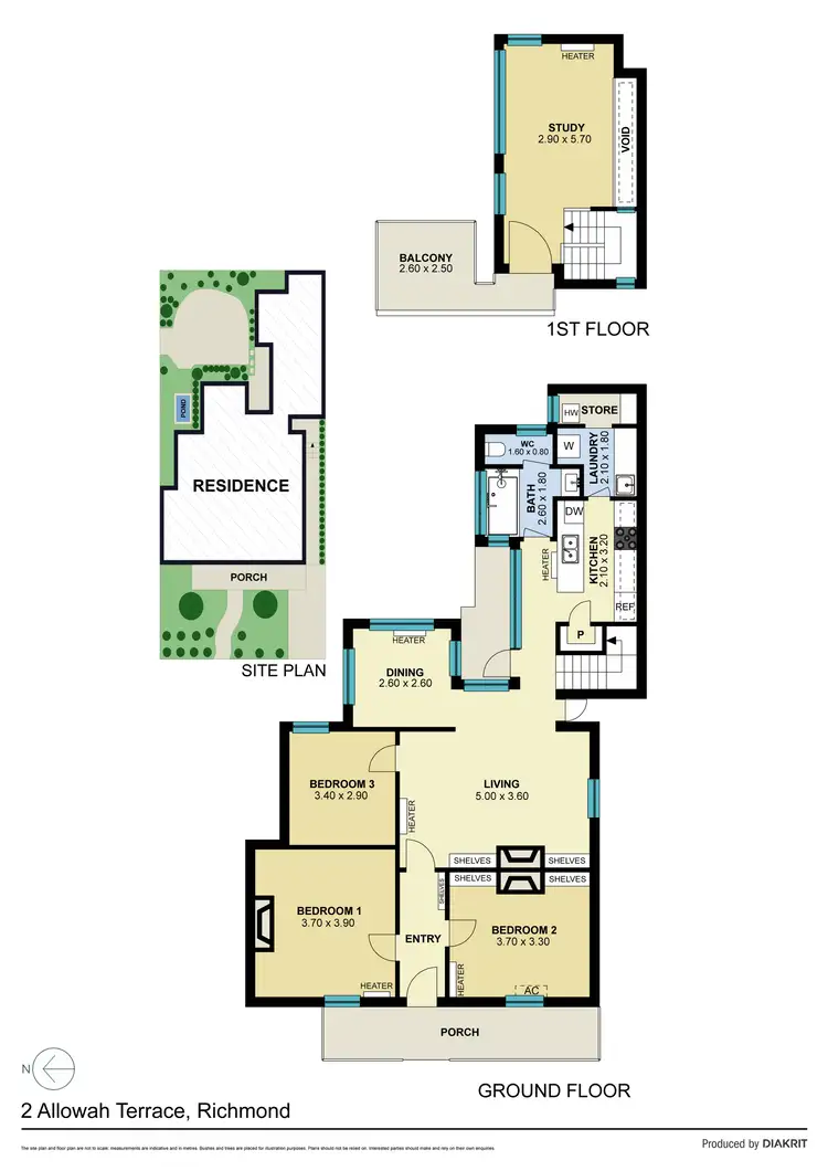 Floorplan of Homely house listing, 2 Allowah Terrace, Richmond VIC 3121