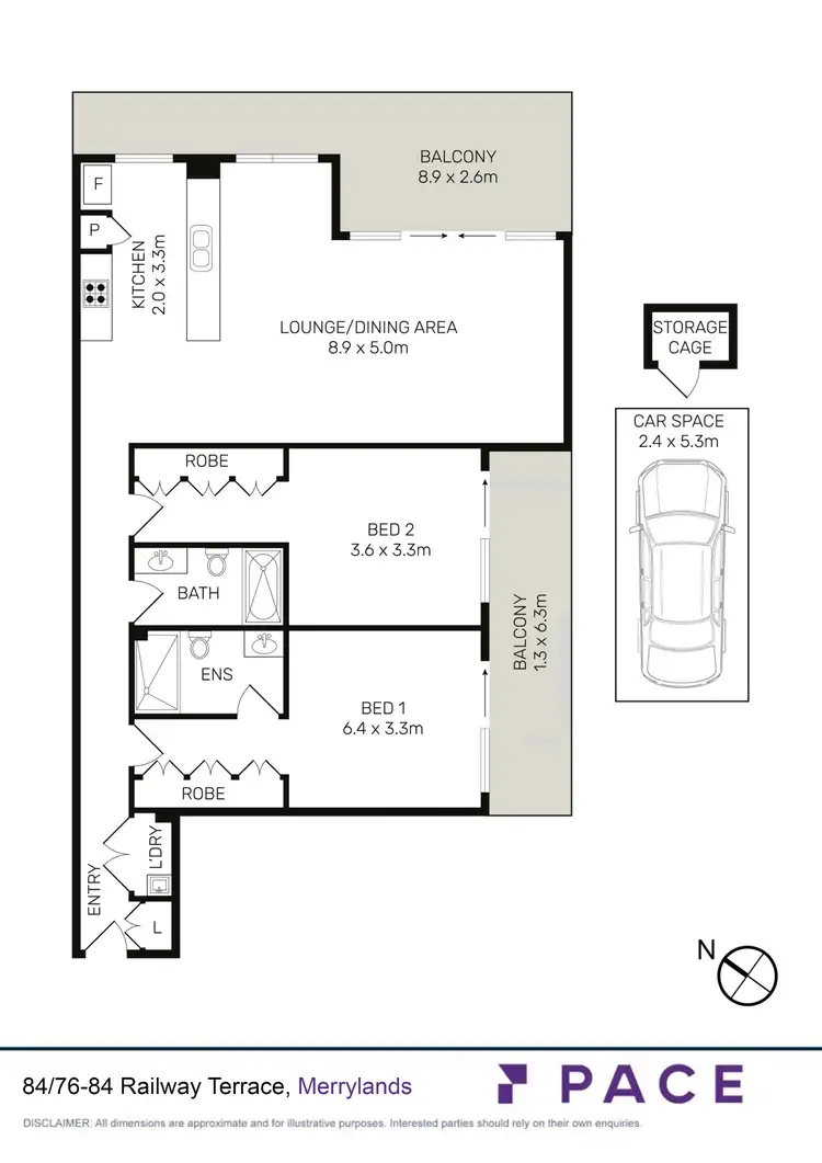 Floorplan of Homely unit listing, 84/76 - 84 Railway Terrace, Merrylands NSW 2160