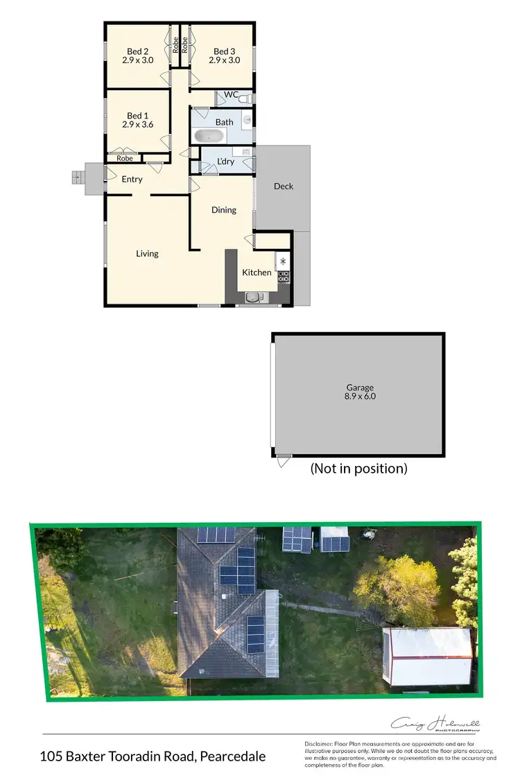 Floorplan of Homely house listing, 105 Baxter-Tooradin Road, Pearcedale VIC 3912