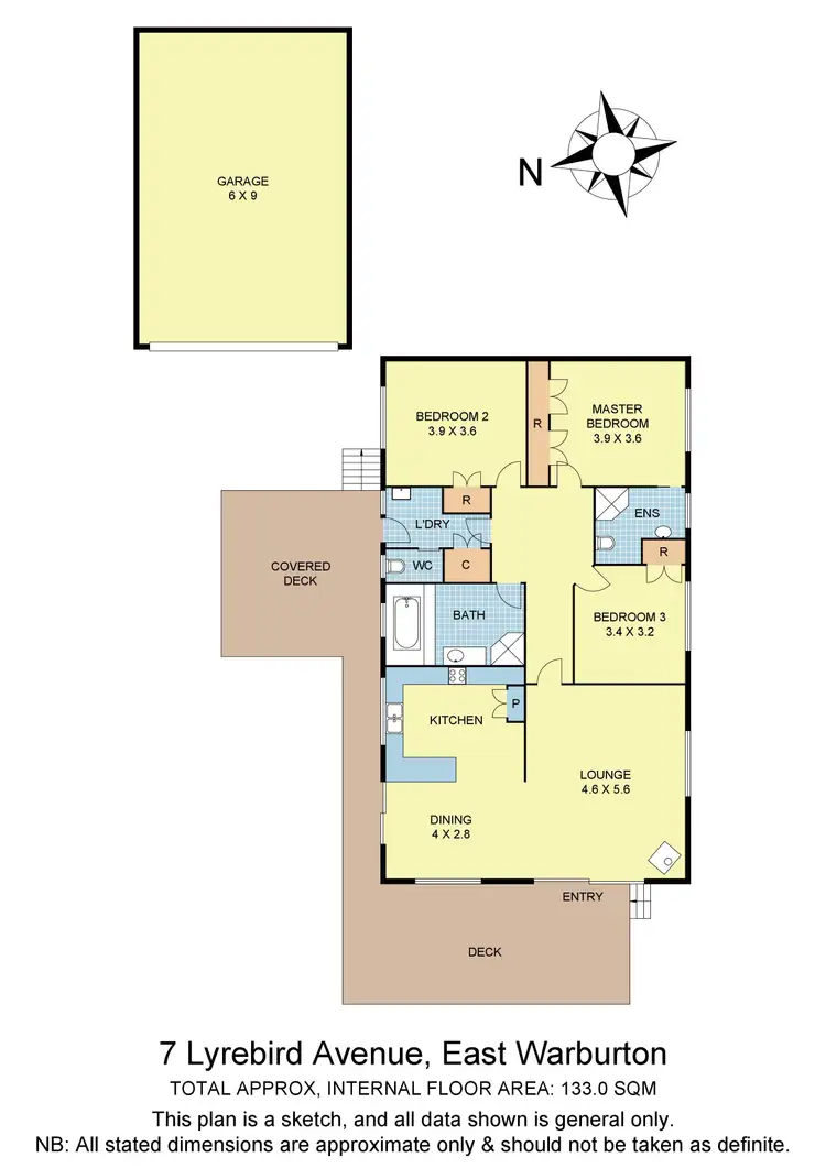 Floorplan of Homely house listing, 7 Lyrebird Avenue, East Warburton VIC 3799
