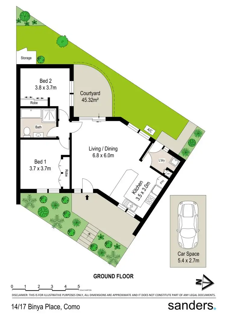 Floorplan of Homely villa listing, 14/17 Binya Place, Como NSW 2226