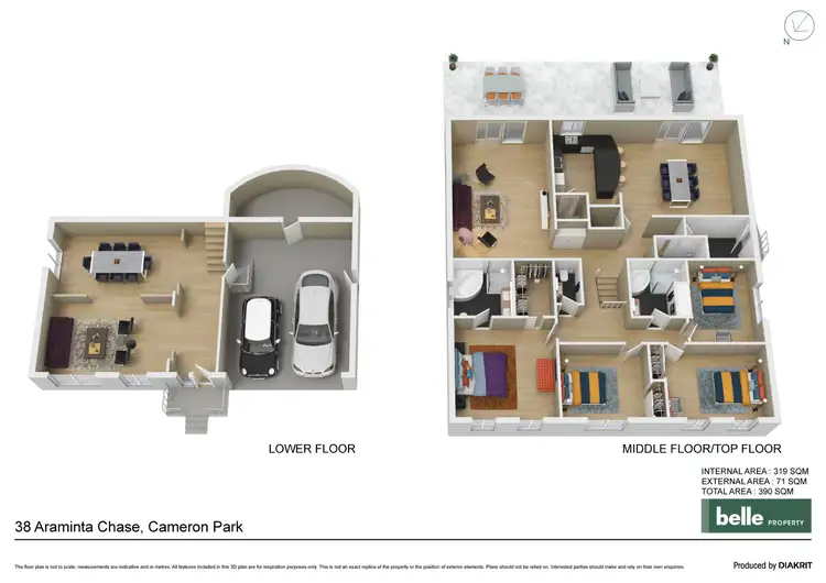 Floorplan of Homely house listing, 38 Araminta Chase, Cameron Park NSW 2285