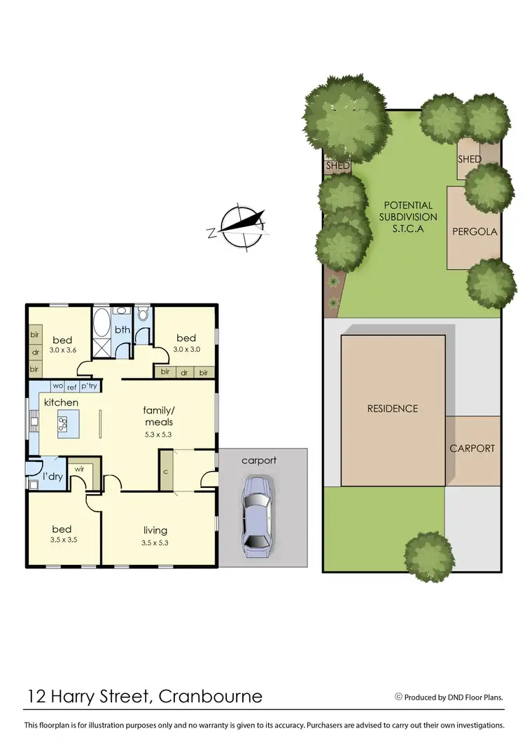 Floorplan of Homely house listing, 12 Harry Street, Cranbourne VIC 3977