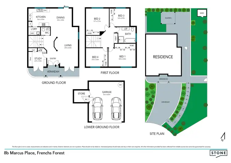 Floorplan of Homely house listing, 8B Marcus Place, Frenchs Forest NSW 2086