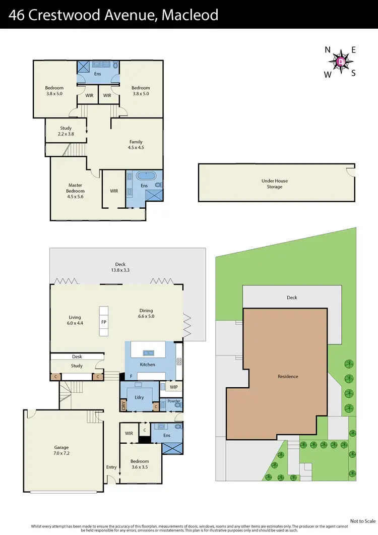 Floorplan of Homely house listing, 46 Crestwood Avenue, Macleod VIC 3085