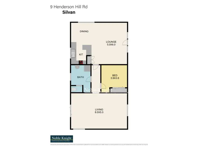 Floorplan of Homely house listing, 9 Henderson Hill Road, Silvan VIC 3795