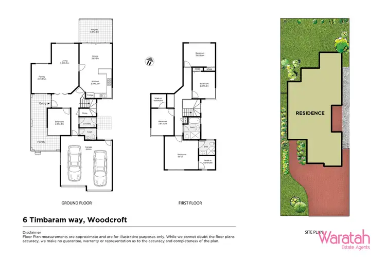 Floorplan of Homely house listing, 6 Timbaram Way, Woodcroft NSW 2767