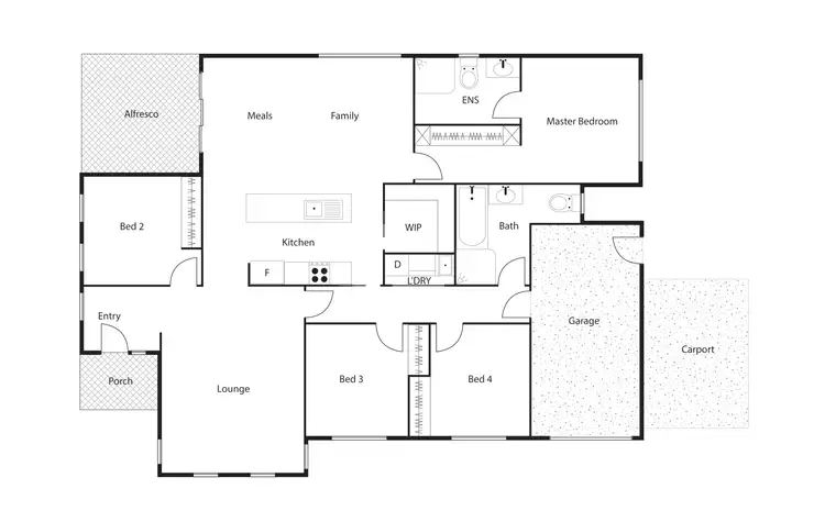Floorplan of Homely house listing, 1/60 Arndell Street, Macquarie ACT 2614