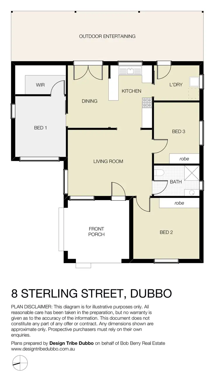 Floorplan of Homely house listing, 8 Sterling Street, Dubbo NSW 2830
