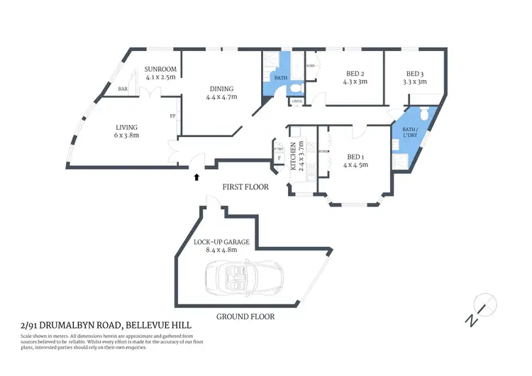 Floorplan of Homely apartment listing, 2/91 Drumalbyn Road, Bellevue Hill NSW 2023