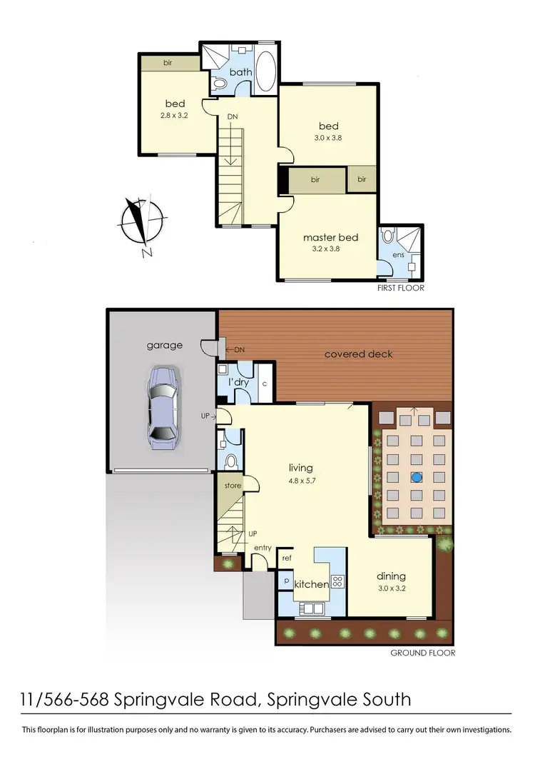 Floorplan of Homely townhouse listing, 11/566-568 Springvale Road, Springvale South VIC 3172